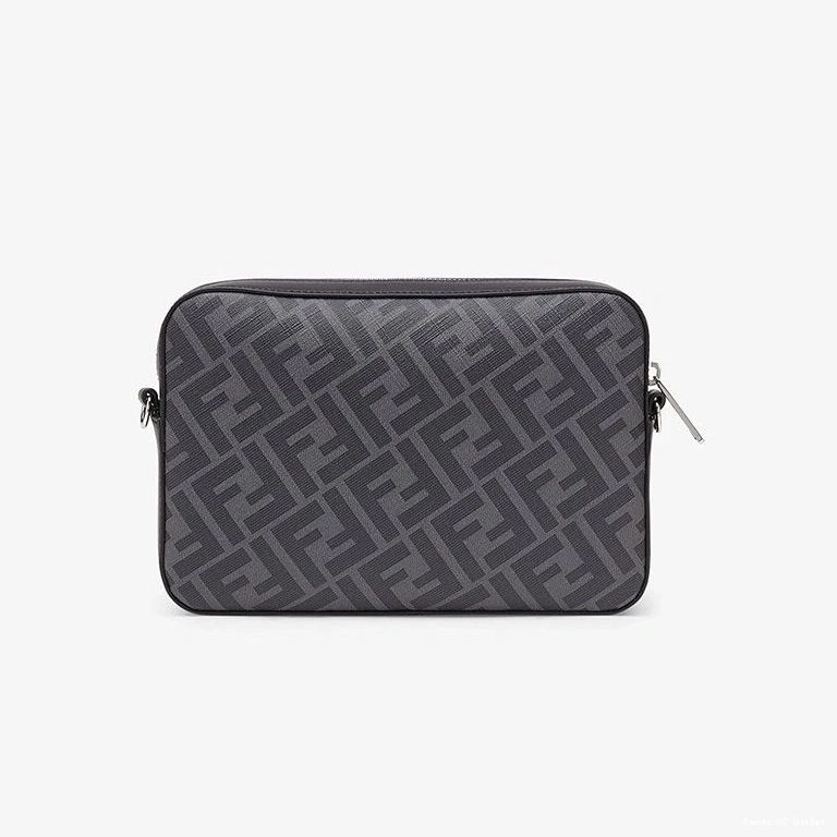 Affordable HOT Camera FF Yellow Black Fabric In Fendi Motif Case Compact 0721
